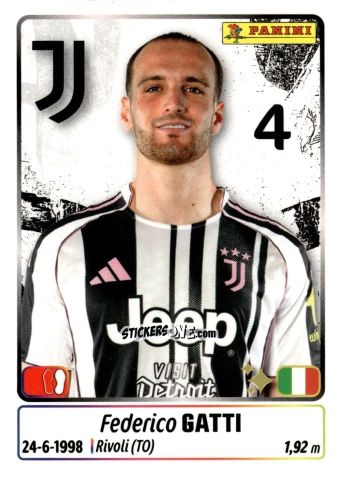Cromo Federico Gatti - Calciatori 2025-2026 n. 246 - Panini