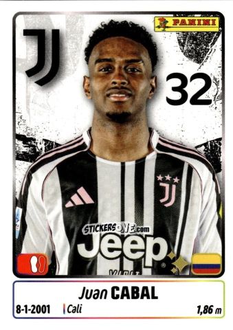 Figurina Juan Cabal - Calciatori 2025-2026 n. 248 - Panini
