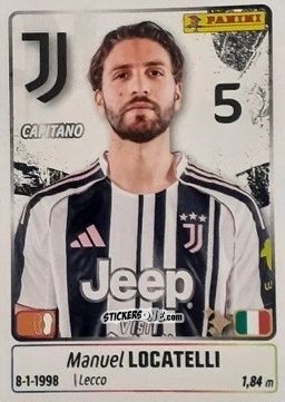 Sticker Manuel Locatelli - Calciatori 2025-2026 n. 255 - Panini