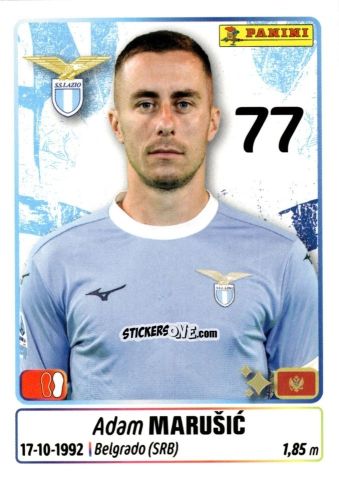 Figurina Adam Marusic - Calciatori 2025-2026 n. 269 - Panini
