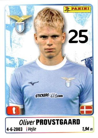 Figurina Oliver Provstgaard - Calciatori 2025-2026 n. 272 - Panini