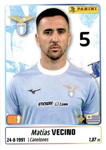 Figurina Matias Vecino - Calciatori 2025-2026 n. 276 - Panini