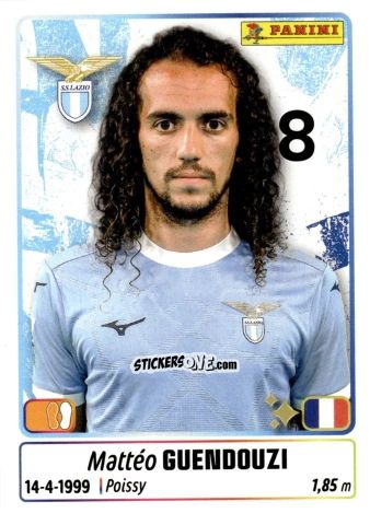 Cromo Matteo Guendouzi - Calciatori 2025-2026 n. 277 - Panini