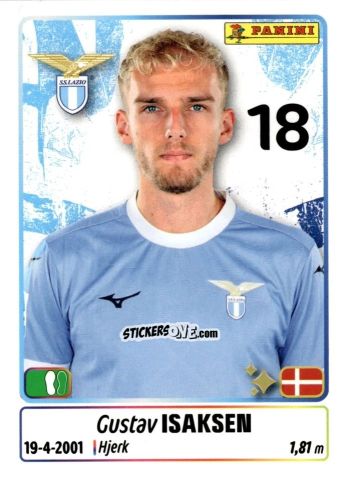 Figurina Gustav Isaksen - Calciatori 2025-2026 n. 280 - Panini