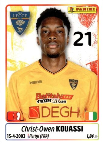 Cromo Christ-Owen Kouassi - Calciatori 2025-2026 n. 290 - Panini