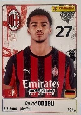 Figurina David Odogu - Calciatori 2025-2026 n. 312 - Panini