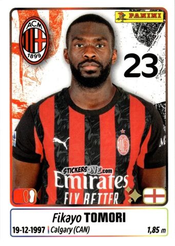 Cromo Fikayo Tomori - Calciatori 2025-2026 n. 313 - Panini