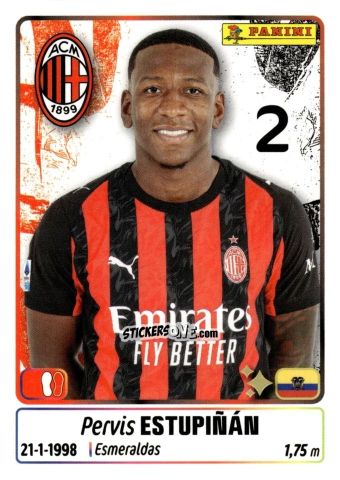 Figurina Pervis Estupinan - Calciatori 2025-2026 n. 314 - Panini
