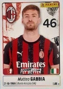 Cromo Matteo Gabbia - Calciatori 2025-2026 n. 317 - Panini