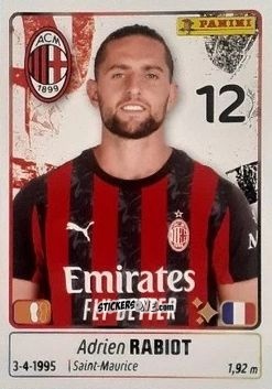 Figurina Adrien Rabiot - Calciatori 2025-2026 n. 318 - Panini