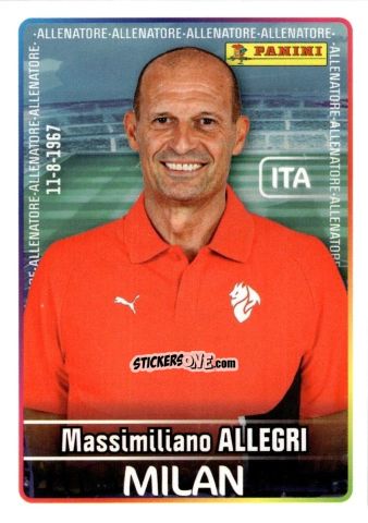 Cromo Massimiliano Allegri - Calciatori 2025-2026 n. 329 - Panini