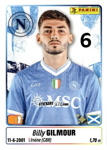 Cromo Billy Gilmour - Calciatori 2025-2026 n. 340 - Panini