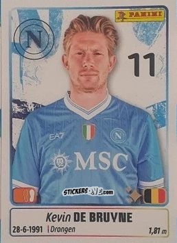 Figurina Kevin De Bruyne - Calciatori 2025-2026 n. 343 - Panini