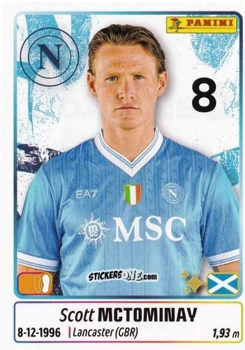 Cromo Scott McTominay - Calciatori 2025-2026 n. 344 - Panini