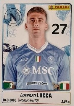 Cromo Lorenzo Lucca - Calciatori 2025-2026 n. 345 - Panini