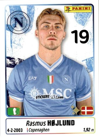 Cromo Rasmus Hojlund - Calciatori 2025-2026 n. 348 - Panini
