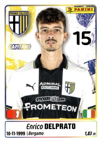Cromo Enrico Delprato - Calciatori 2025-2026 n. 358 - Panini