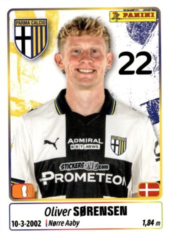 Figurina Oliver Sorensen - Calciatori 2025-2026 n. 366 - Panini