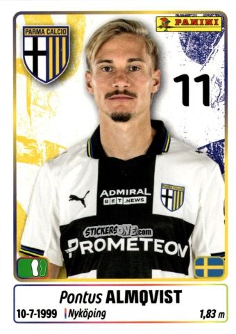 Figurina Pontus Almqvist - Calciatori 2025-2026 n. 368 - Panini