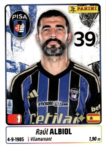 Figurina Raul Albiol - Calciatori 2025-2026 n. 379 - Panini