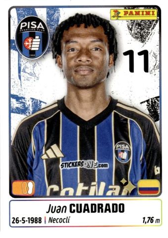 Cromo Juan Cuadrado - Calciatori 2025-2026 n. 388 - Panini