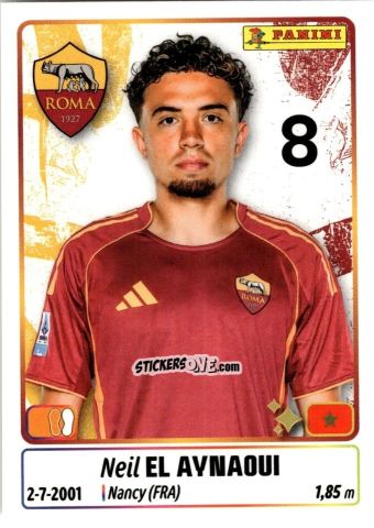Cromo Neil El Aynaoui - Calciatori 2025-2026 n. 409 - Panini