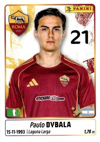 Cromo Paulo Dybala - Calciatori 2025-2026 n. 413 - Panini