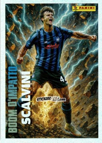 Figurina Giorgio Scalvini (Atalanta) - Calciatori 2025-2026 n. 530 - Panini
