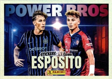 Cromo Pio Esposito (Inter) / Sebastiano Esposito (Cagliari) - Calciatori 2025-2026 n. 540 - Panini
