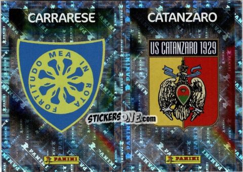Sticker Carrarese / Catanzaro (Scudetto) - Calciatori 2025-2026 n. 547 - Panini