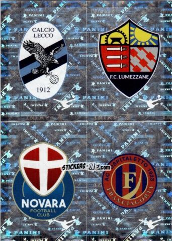Sticker Lecco / Lumezzane / Novara / Ospitaletto (Scudetto) - Calciatori 2025-2026 n. 580 - Panini