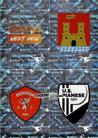 Sticker Juventus / Livorno / Perugia / Pianese (Scudetto) - Calciatori 2025-2026 n. 595 - Panini