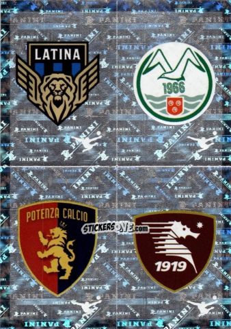 Figurina Latina / Monopoli / Potenza / Salernitana (Scudetto) - Calciatori 2025-2026 n. 613 - Panini