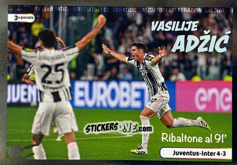 Figurina Vasilije Adzic - Calciatori 2025-2026 n. CEL11 - Panini