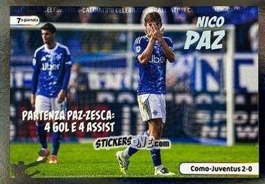 Figurina Nico Paz - Calciatori 2025-2026 n. CEL15 - Panini
