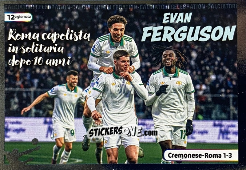 Figurina Esultanza Evan Ferguson - Calciatori 2025-2026 n. CEL18 - Panini