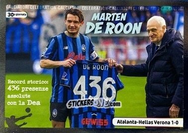 Cromo Marten De Roon - Calciatori 2025-2026 n. CEL35 - Panini