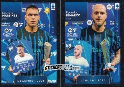 Cromo Lautaro Martinez / Federico Dimarco - Calciatori 2025-2026 n. CEL51 - Panini