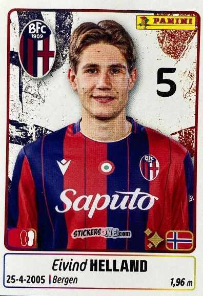 Cromo Eivind Helland - Calciatori 2025-2026 n. UPG6 - Panini