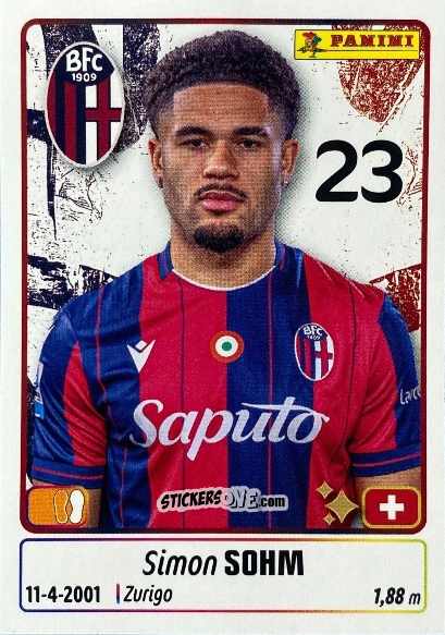 Figurina Simon Sohm - Calciatori 2025-2026 n. UPG8 - Panini