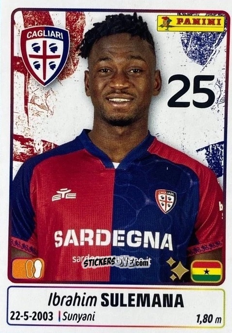 Cromo Ibrahim Sulemana - Calciatori 2025-2026 n. UPG11 - Panini