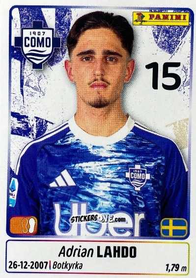 Figurina Adrian Lahdo - Calciatori 2025-2026 n. UPG15 - Panini