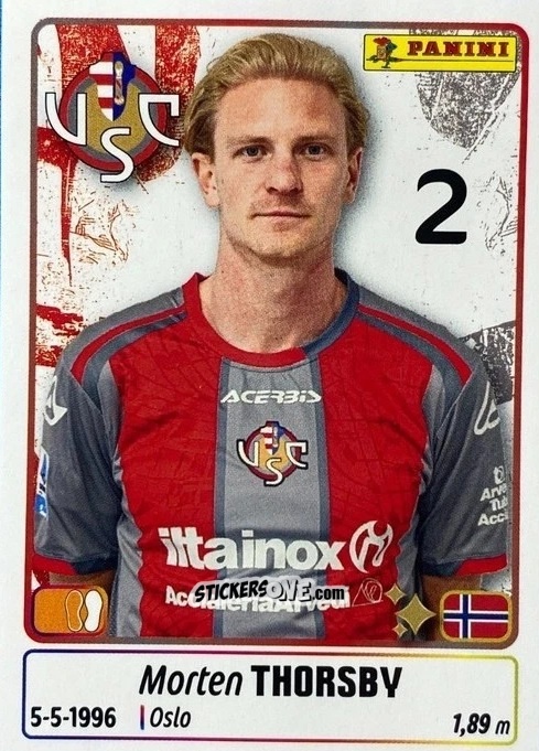 Sticker Morten Thorsby - Calciatori 2025-2026 n. UPG19 - Panini