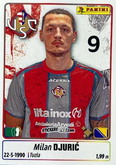 Sticker Milan Djuric - Calciatori 2025-2026 n. UPG20 - Panini
