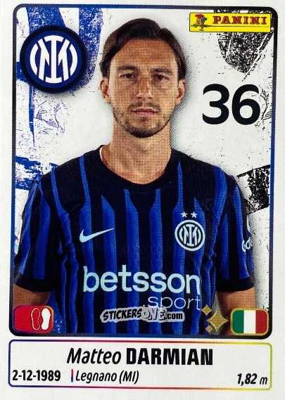 Cromo Matteo Darmian - Calciatori 2025-2026 n. UPG34 - Panini