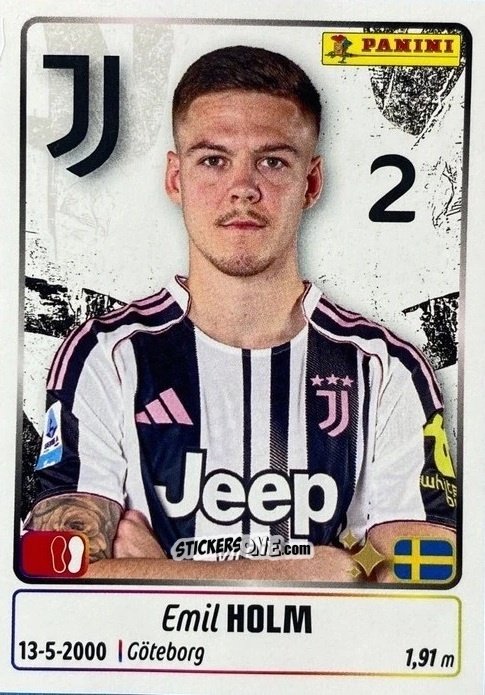 Cromo Emil Holm - Calciatori 2025-2026 n. UPG37 - Panini