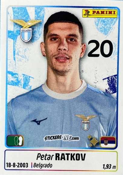 Figurina Petar Ratkov - Calciatori 2025-2026 n. UPG44 - Panini