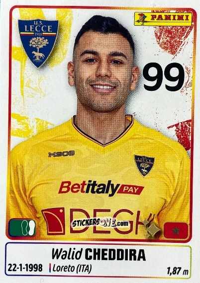 Cromo Walid Cheddira - Calciatori 2025-2026 n. UPG48 - Panini