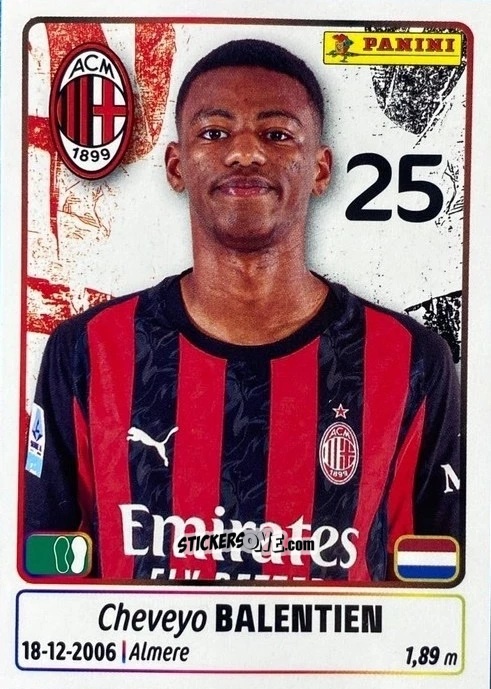 Cromo Cheveyo Balentien - Calciatori 2025-2026 n. UPG51 - Panini