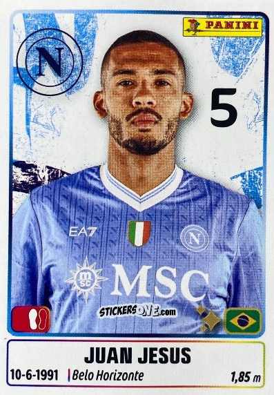 Sticker Juan Jesus - Calciatori 2025-2026 n. UPG53 - Panini